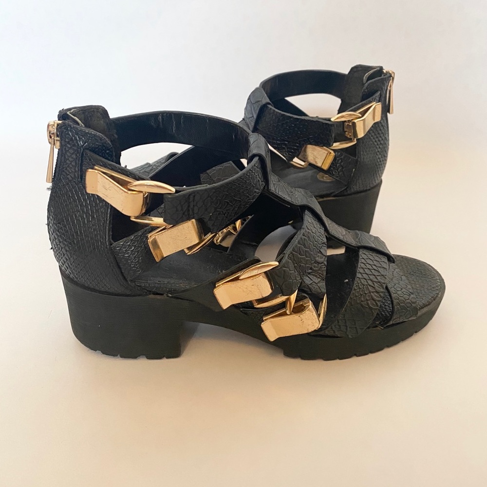 River Island gladiator sandals ankle boots 7 Asos
